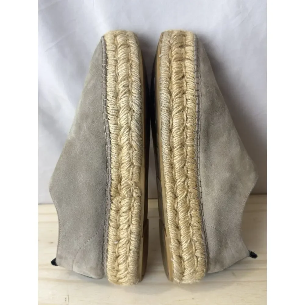 Eric Michael Serena Womens Brown Nubuck Espadrille Platform Shoes Size 39/8.5-9